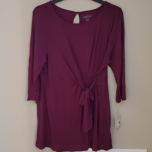 3/4 sleeve maternity top - Picture 1 of 4